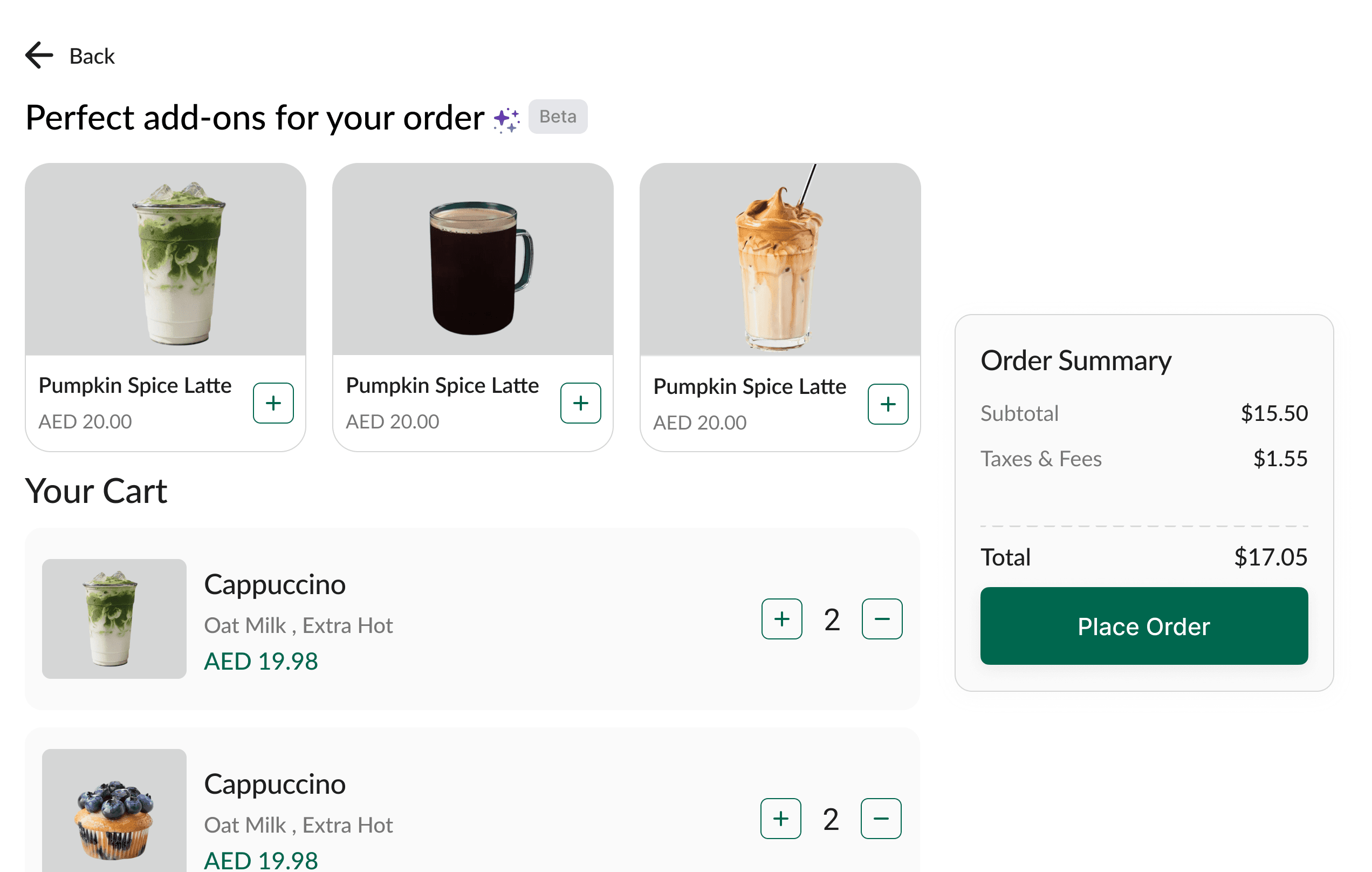 Smooth checkout flow